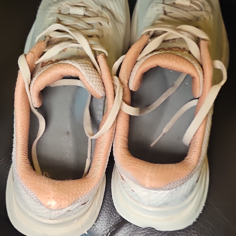 Hoka Women's SOLIMAR VANILLA / SANDSTONE Pink And Cream - Picture 9 of 14